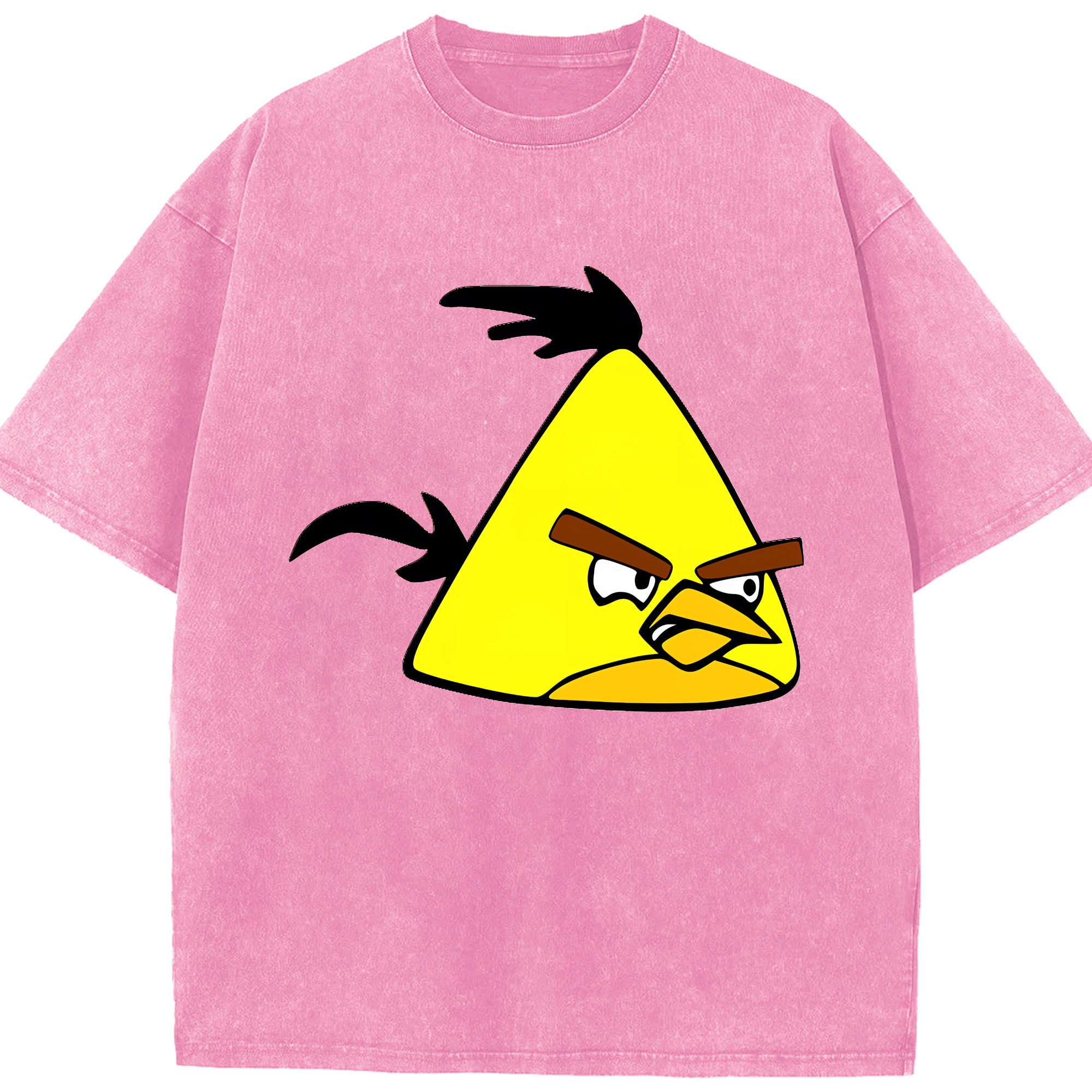 （画像用） Angry Birds アングリーバード 綿100% ヴィンテージ風 半袖Tシャツ（フロントプリント）